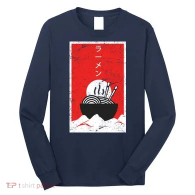 Ramen Noodles Retro Long Sleeve Shirt
