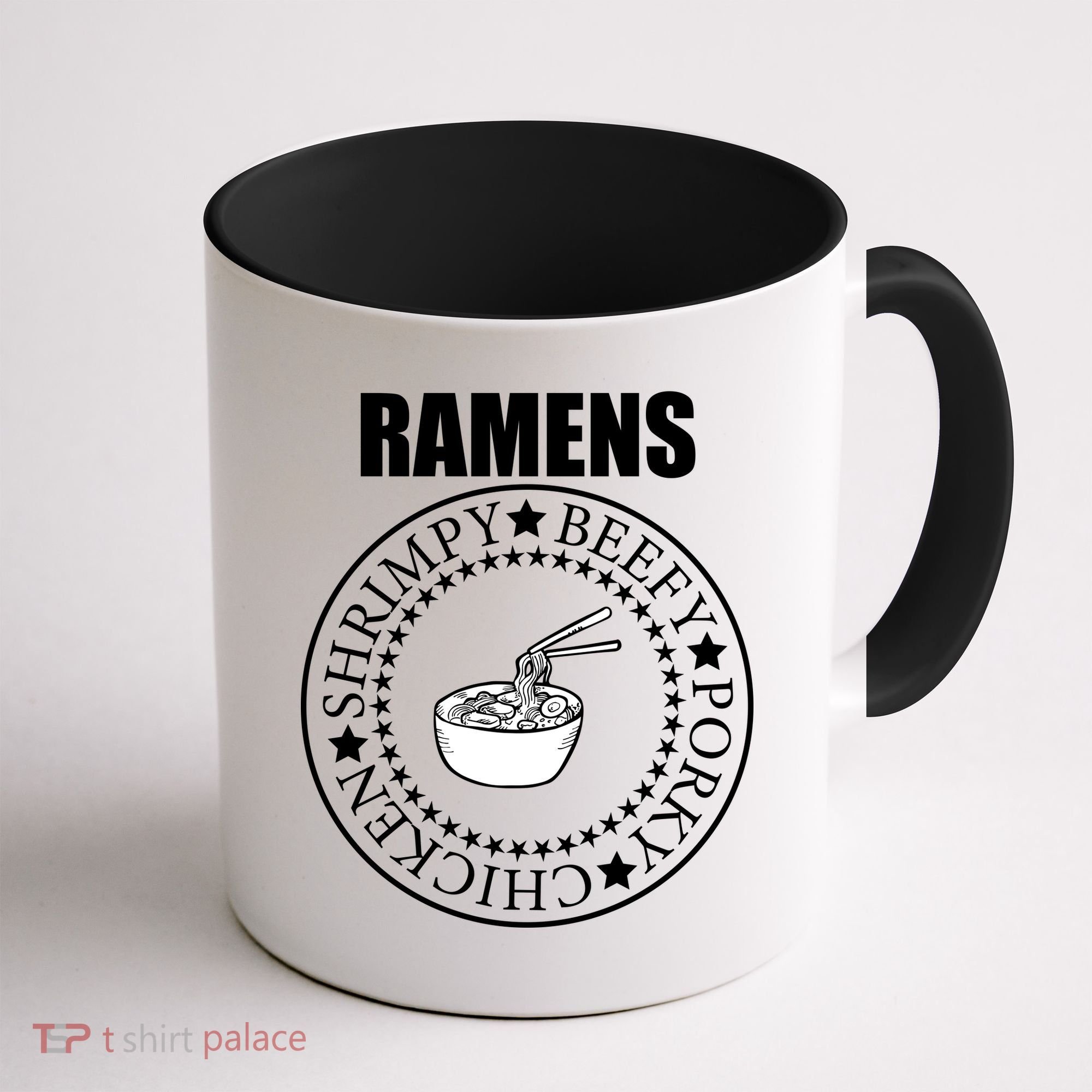 Ramens Shrimpy Beefy Porky Chicken Coffee Mug