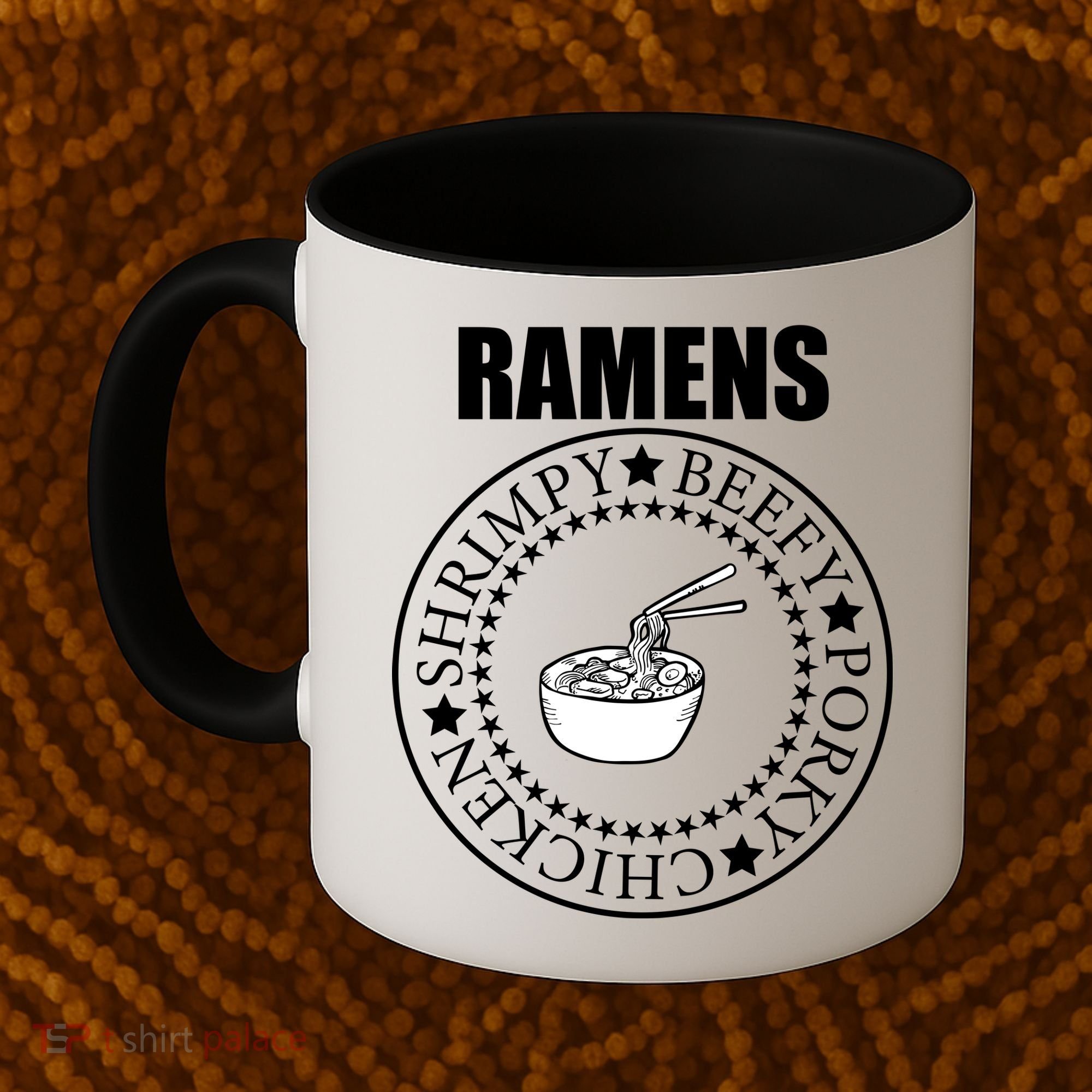 Ramens Shrimpy Beefy Porky Chicken Coffee Mug