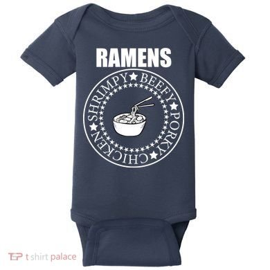 Ramens Shrimpy Beefy Porky Chicken Baby Bodysuit