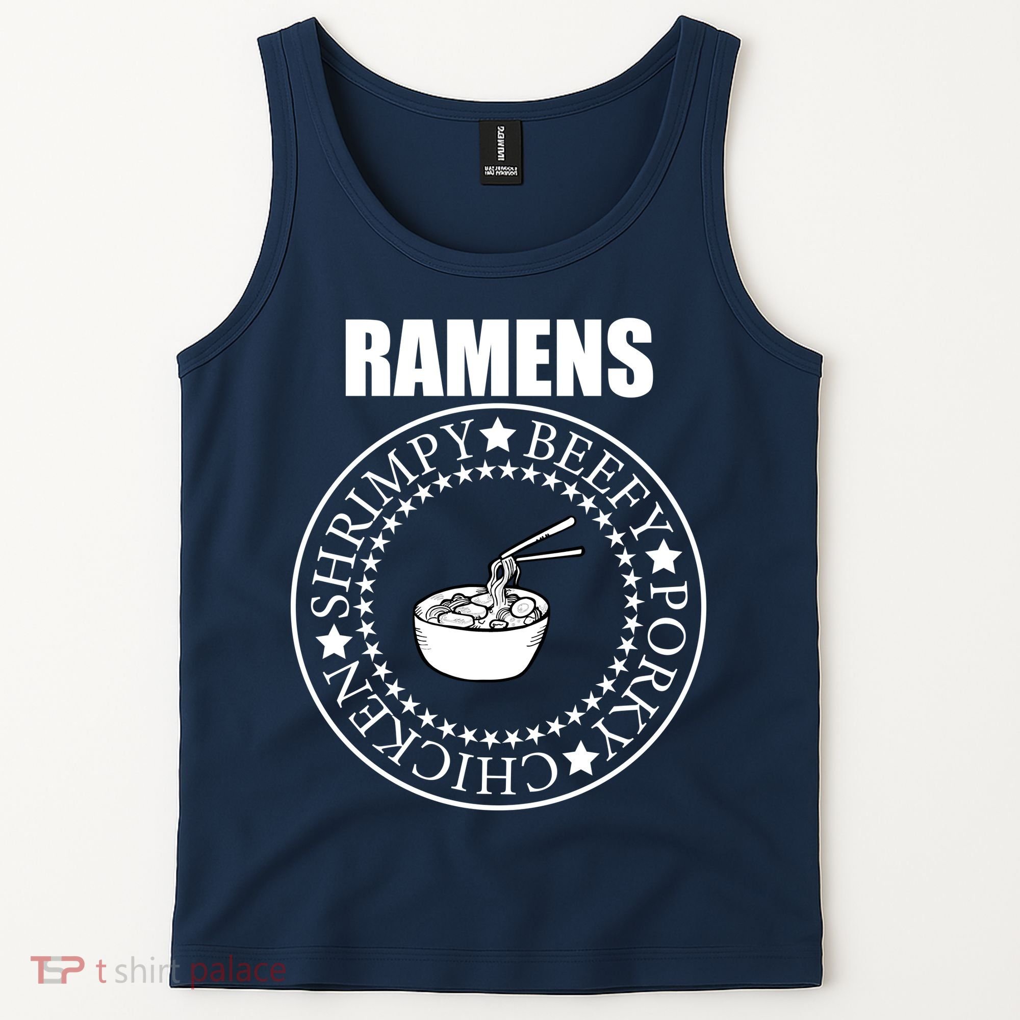 Ramens Shrimpy Beefy Porky Chicken Tank Top