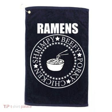 Ramens Shrimpy Beefy Porky Chicken Golf Towel