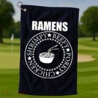 Ramens Shrimpy Beefy Porky Chicken Golf Towel thumb 1