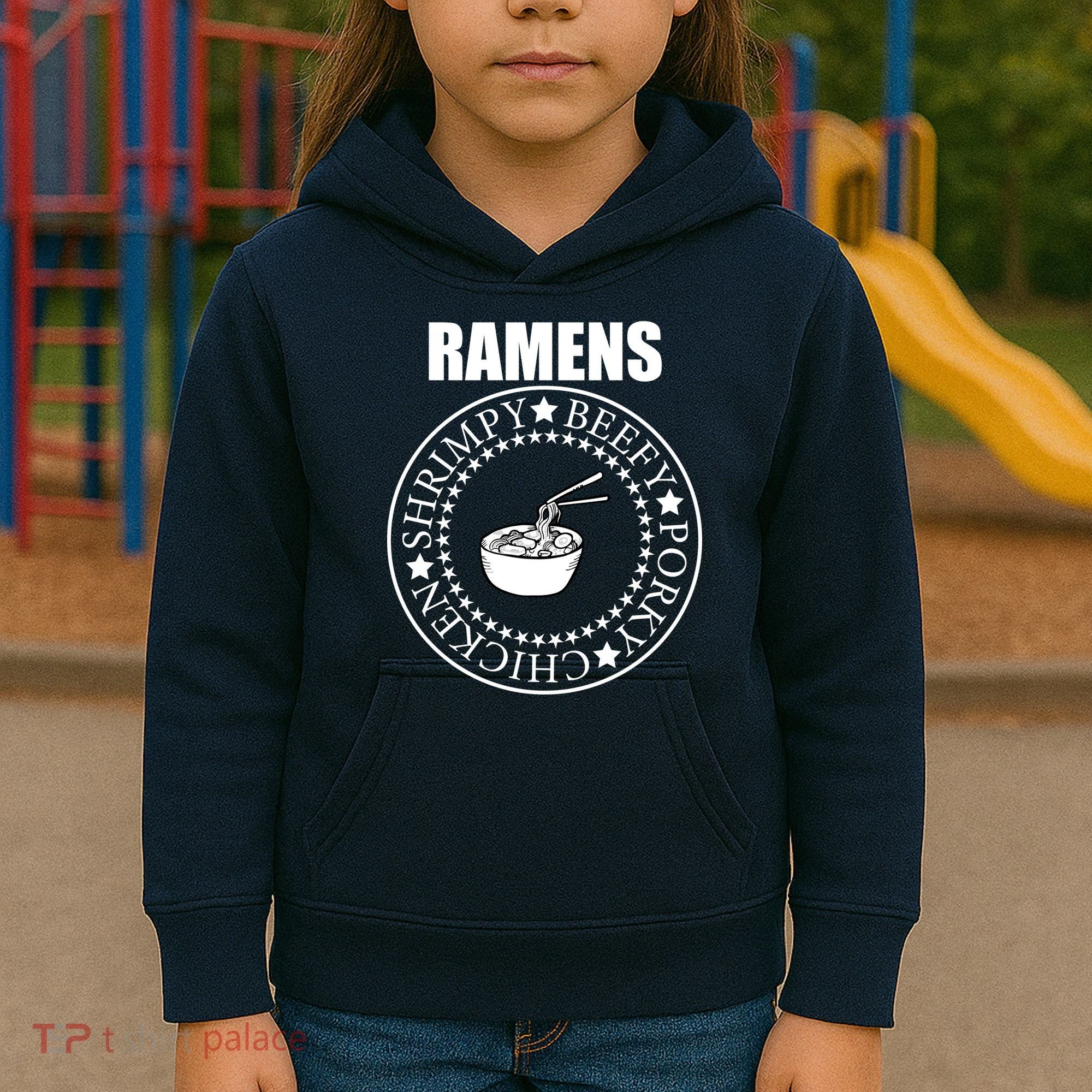 Ramens Shrimpy Beefy Porky Chicken Kids Hoodie