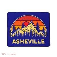 Retro Asheville North Carolina Nc Mountains Hiking Souvenir Cute Gift Mousepad thumb 0