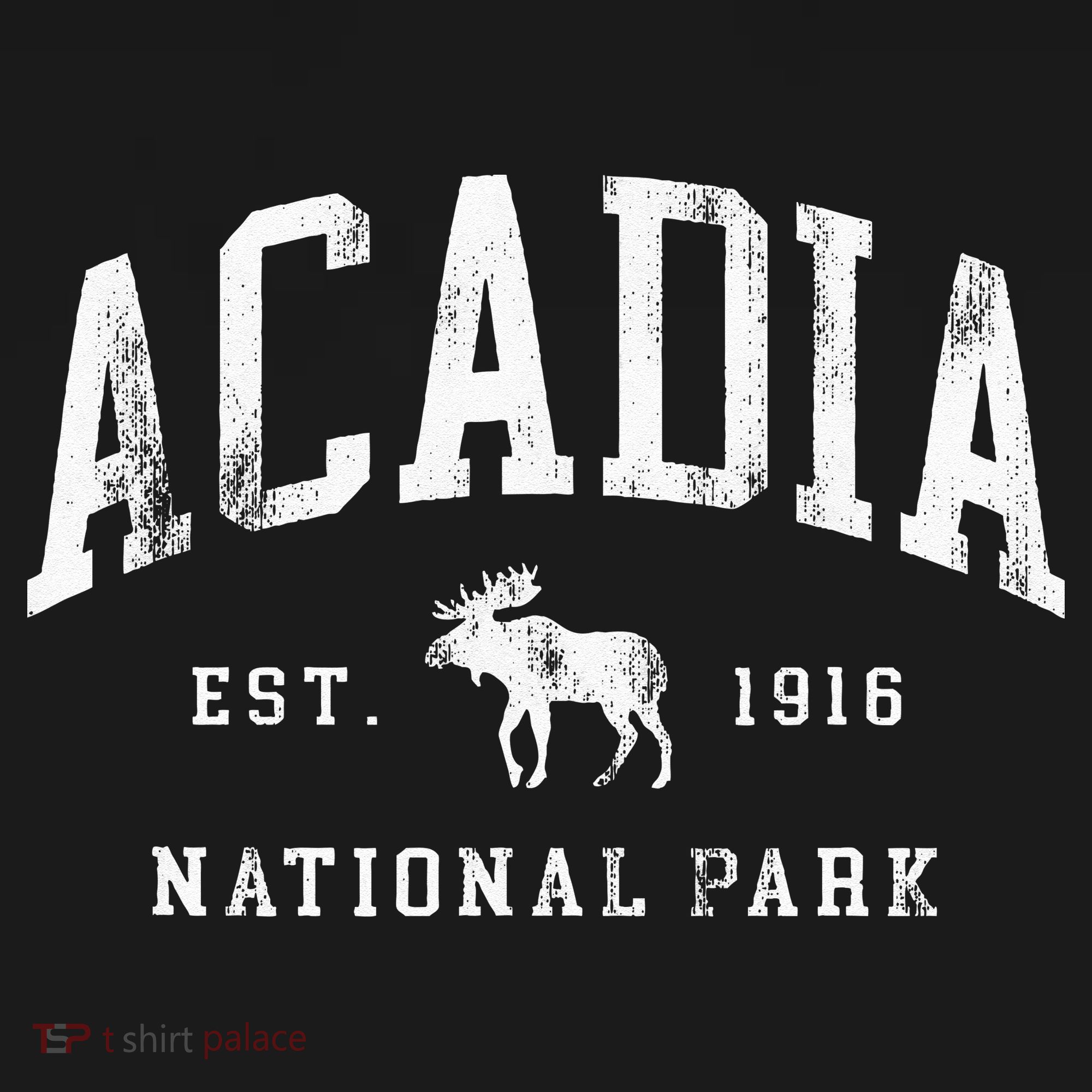 Retro Acadia National Park Maine Est 1916 Hiking Women's Tank Top