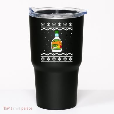 Ranch Bottle Funny Ugly Christmas Tumbler