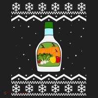 Ranch Bottle Funny Ugly Christmas Tumbler thumb 3