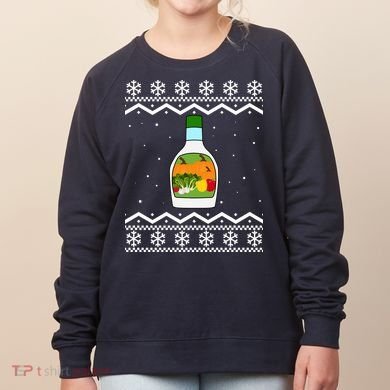 Ranch Bottle Funny Ugly Christmas Women's Sweatshirt