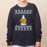 Ranch Bottle Funny Ugly Christmas Women's Sweatshirt thumb 0