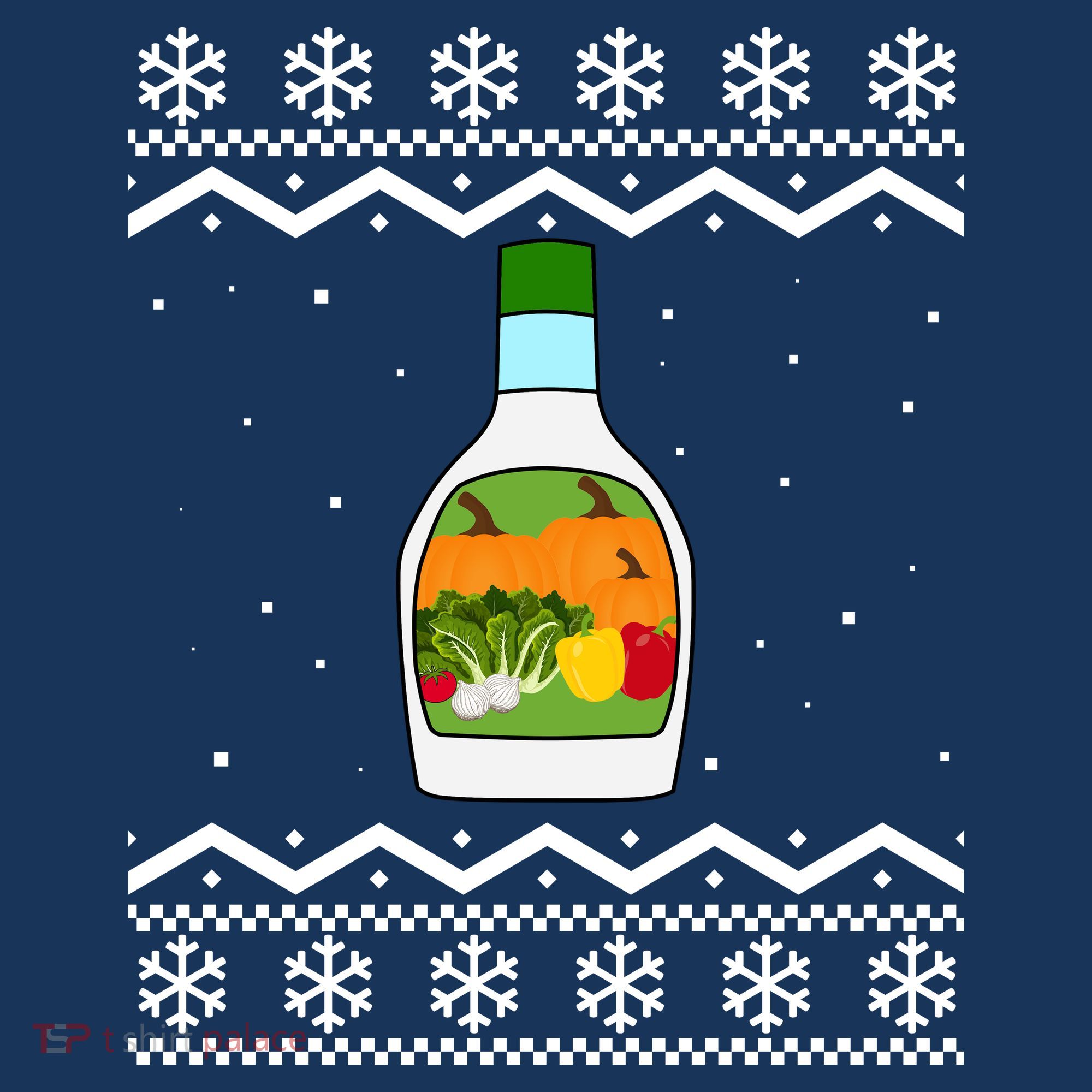 Ranch Bottle Funny Ugly Christmas Hat