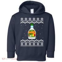 Ranch Bottle Funny Ugly Christmas Toddler Hoodie thumb 0