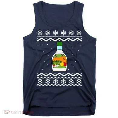 Ranch Bottle Funny Ugly Christmas Tank Top