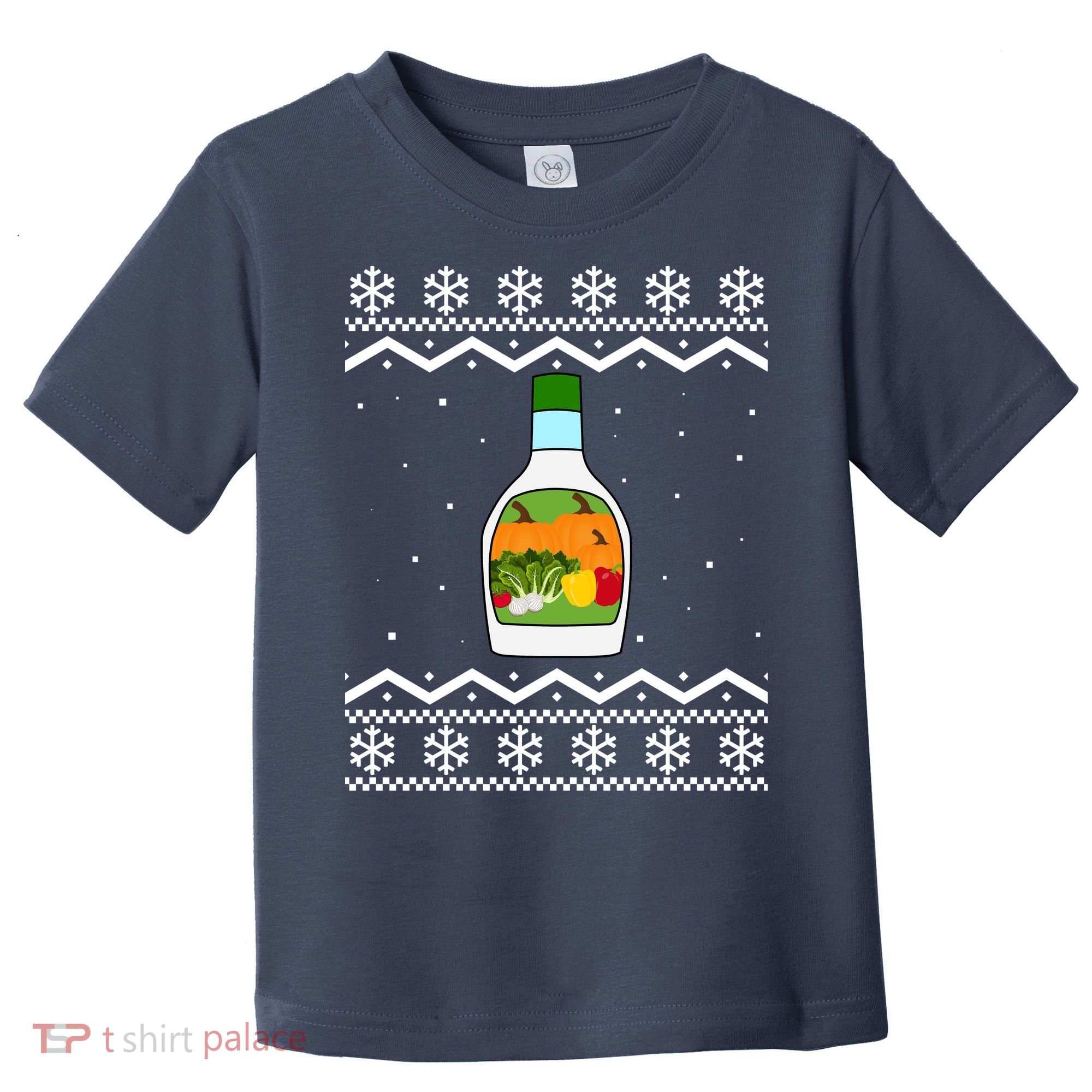 Ranch Bottle Funny Ugly Christmas Toddler T-Shirt
