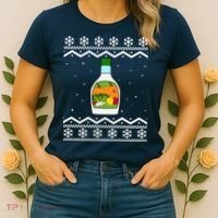 Ranch Bottle Funny Ugly Christmas Women's T-Shirt thumb 2