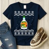 Ranch Bottle Funny Ugly Christmas Women's T-Shirt thumb 3