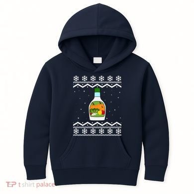 Ranch Bottle Funny Ugly Christmas Kids Hoodie