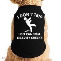 Random Gravity Checks Funny Doggie Tank thumb 0