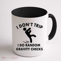 Random Gravity Checks Funny Coffee Mug thumb 1