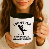 Random Gravity Checks Funny Coffee Mug thumb 3