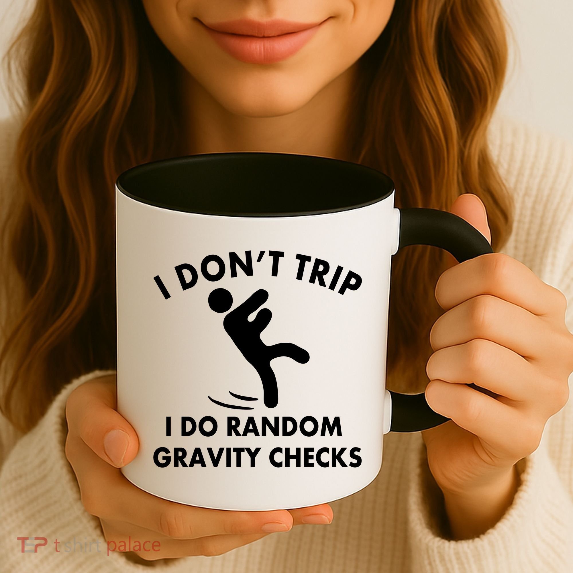 Random Gravity Checks Funny Coffee Mug
