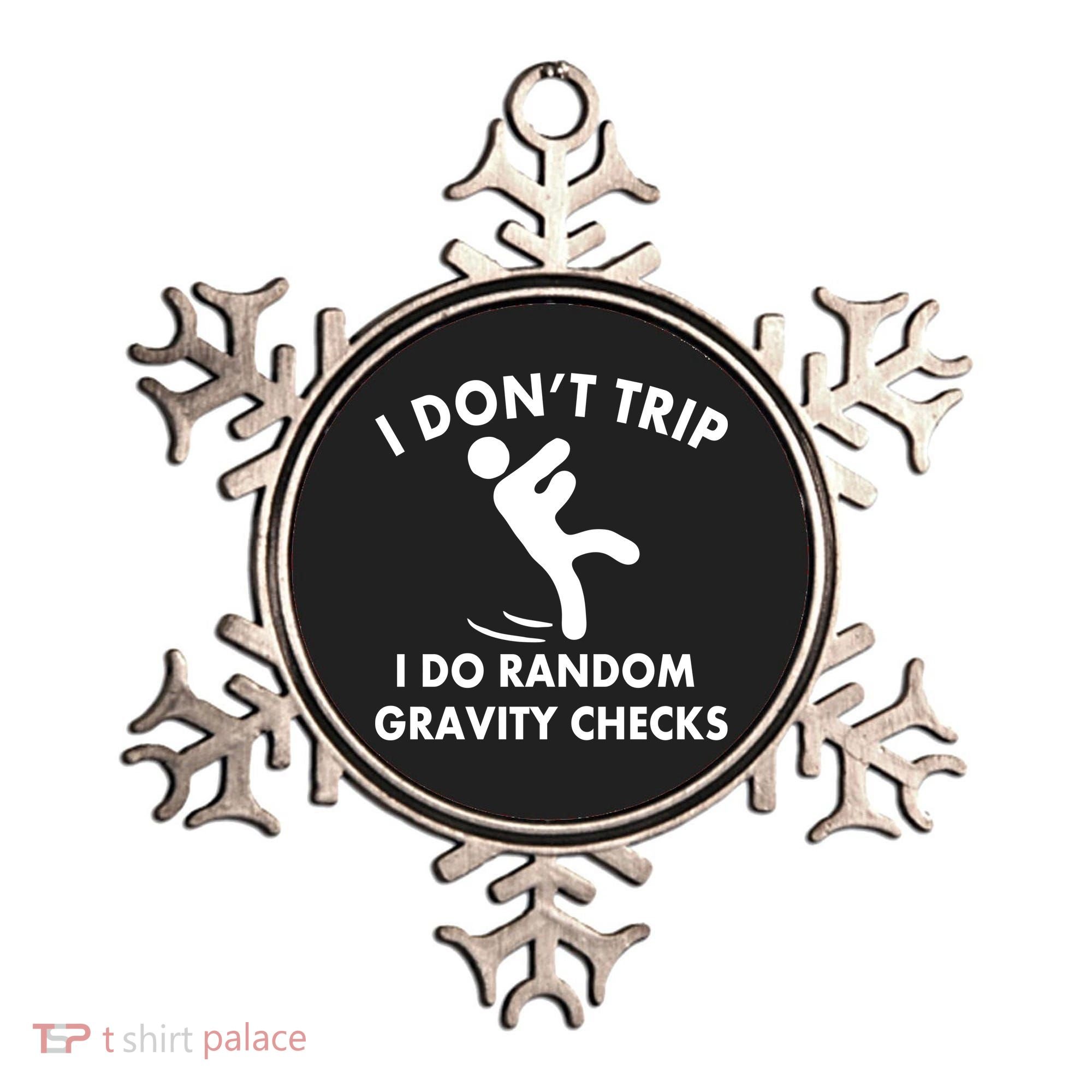 Random Gravity Checks Funny Ornament