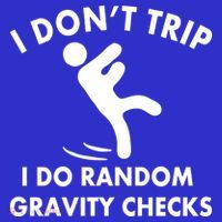 Random Gravity Checks Funny Button thumb 1
