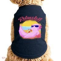 Relaxolotl Axolotl On Vacation Summer Beach Fun In The Sun Doggie Tank thumb 0