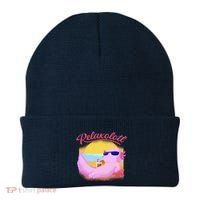 Relaxolotl Axolotl On Vacation Summer Beach Fun In The Sun Beanie thumb 0