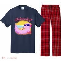 Relaxolotl Axolotl On Vacation Summer Beach Fun In The Sun Pajama Set thumb 0