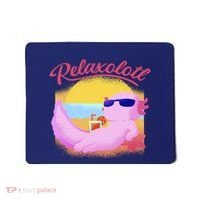 Relaxolotl Axolotl On Vacation Summer Beach Fun In The Sun Mousepad thumb 0