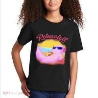 Relaxolotl Axolotl On Vacation Summer Beach Fun In The Sun Kids T-Shirt thumb 2