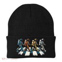 Retro Astronaut Outer Space Gifts Women Funny Space Beanie thumb 0