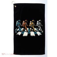 Retro Astronaut Outer Space Gifts Women Funny Space Golf Towel thumb 0