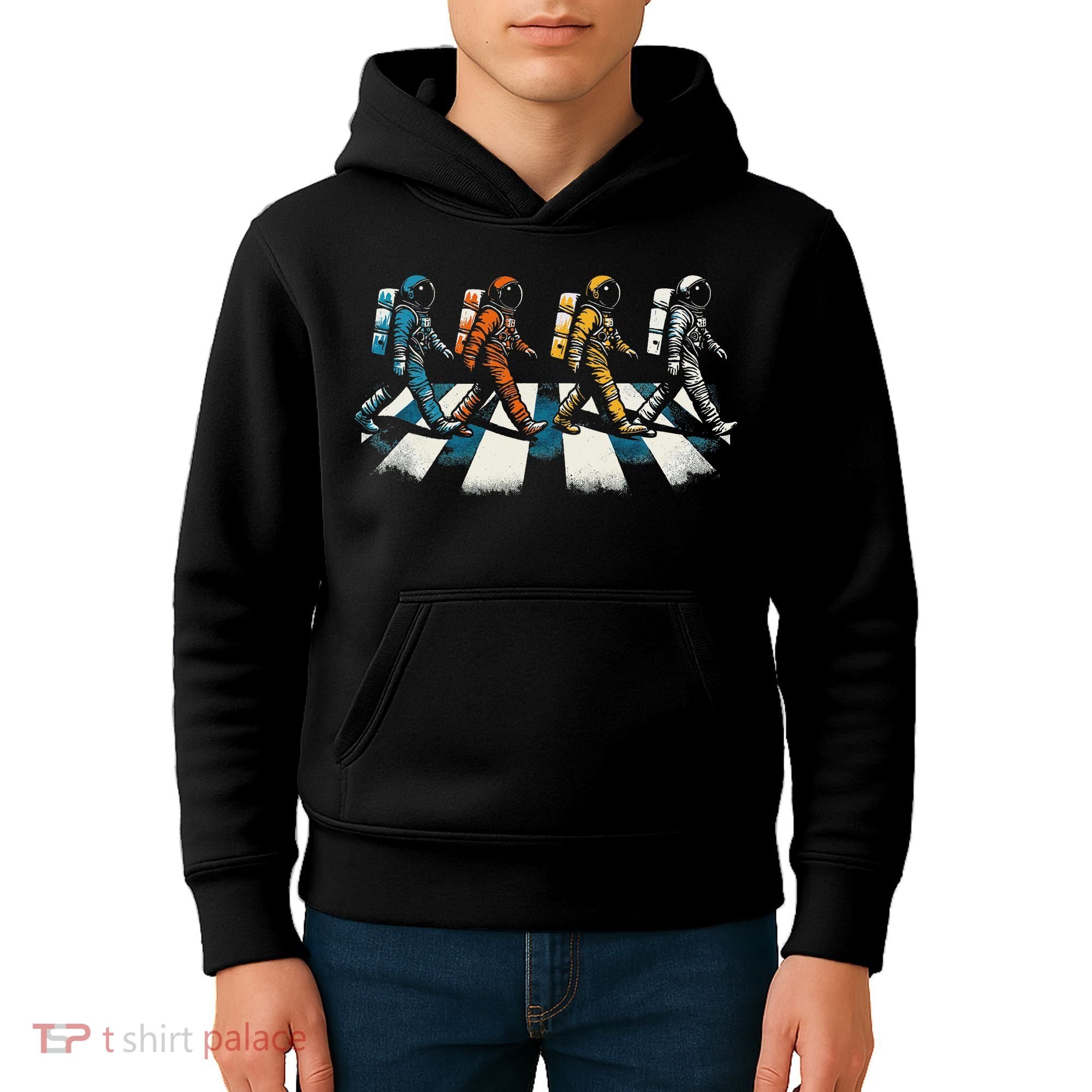 Retro Astronaut Outer Space Gifts Women Funny Space Kids Hoodie