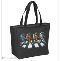Retro Astronaut Outer Space Gifts Women Funny Space Tote Bag thumb 2