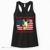 Rage Against Oligarchy Penguin Hands Off Fight Resist Women's Tank Top thumb 0