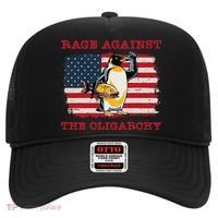 Rage Against Oligarchy Penguin Hands Off Fight Resist Hat thumb 0