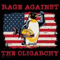 Rage Against Oligarchy Penguin Hands Off Fight Resist Toddler Hoodie thumb 2