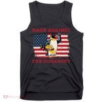 Rage Against Oligarchy Penguin Hands Off Fight Resist Tank Top thumb 0
