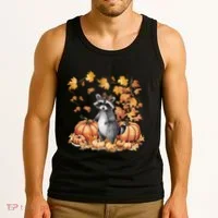 Raccoon And Pumpkin Spice Lovers Tank Top thumb 3