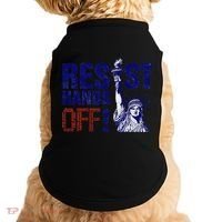 Resist And Protest Hands Off Statue Of Liberty Doggie Tank thumb 0