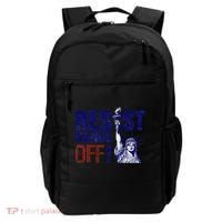 Resist And Protest Hands Off Statue Of Liberty Backpack thumb 0