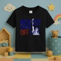 Resist And Protest Hands Off Statue Of Liberty Toddler T-Shirt thumb 3