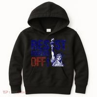 Resist And Protest Hands Off Statue Of Liberty Kids Hoodie thumb 0