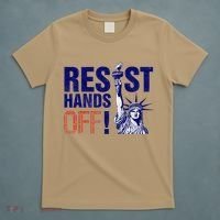 Resist And Protest Hands Off Statue Of Liberty T-Shirt thumb 5