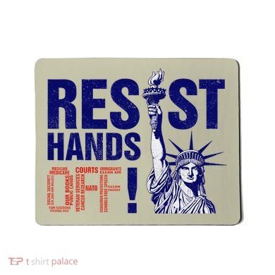 Resist And Protest Hands Off Statue Of Liberty Mousepad