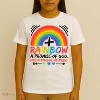 Rainbow A Promise Of God Not A Symbol Of Pride Promise Of God T-Shirt thumb 4