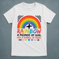 Rainbow A Promise Of God Not A Symbol Of Pride Promise Of God T-Shirt thumb 5