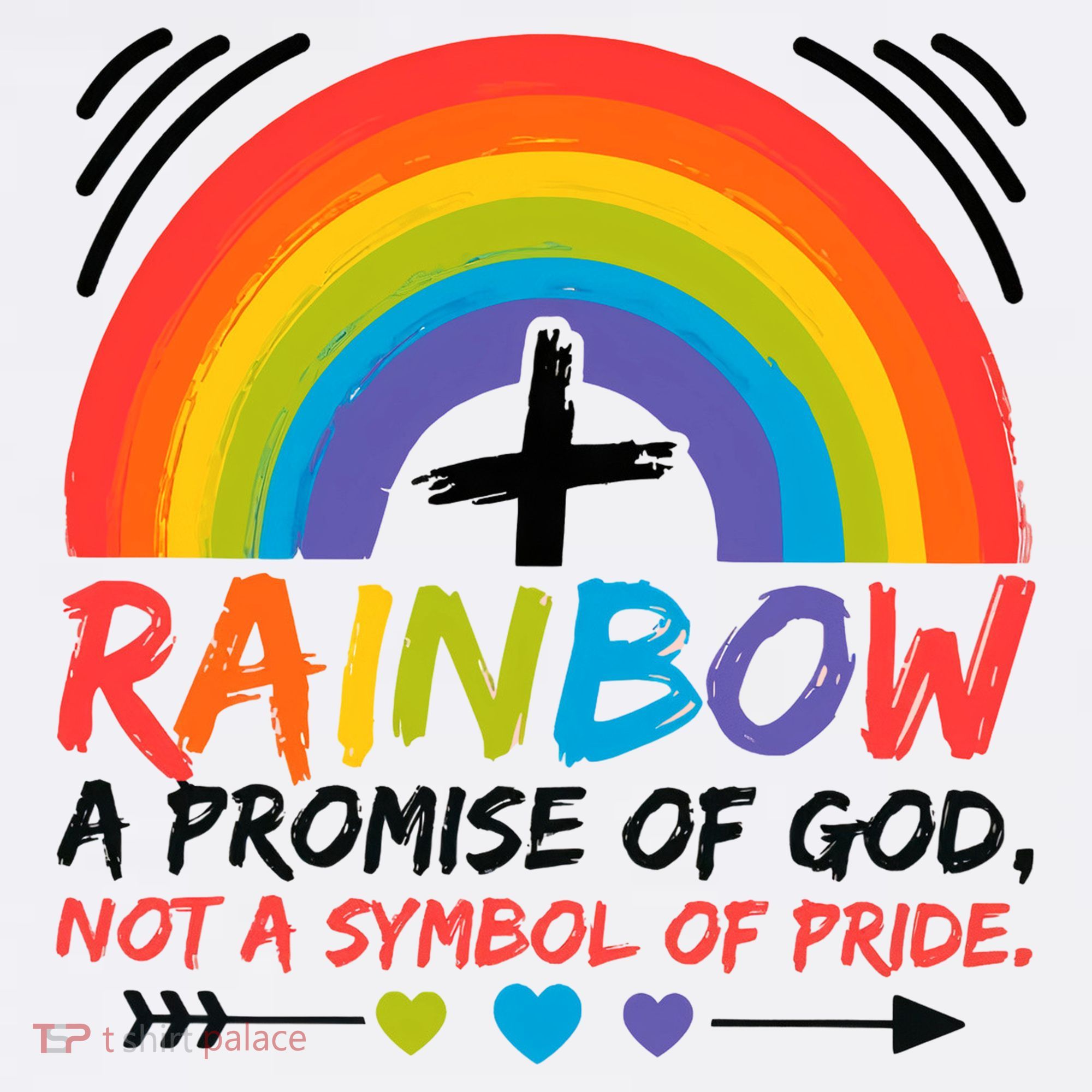 Rainbow A Promise Of God Not A Symbol Of Pride Promise Of God Women's Tank Top